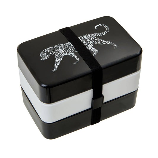 Grub Tub Leopard Lunch Box With Cutlery