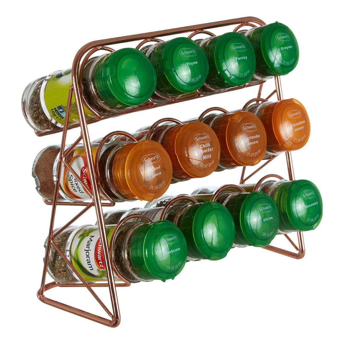 Vertex Copper Finish Spice Rack