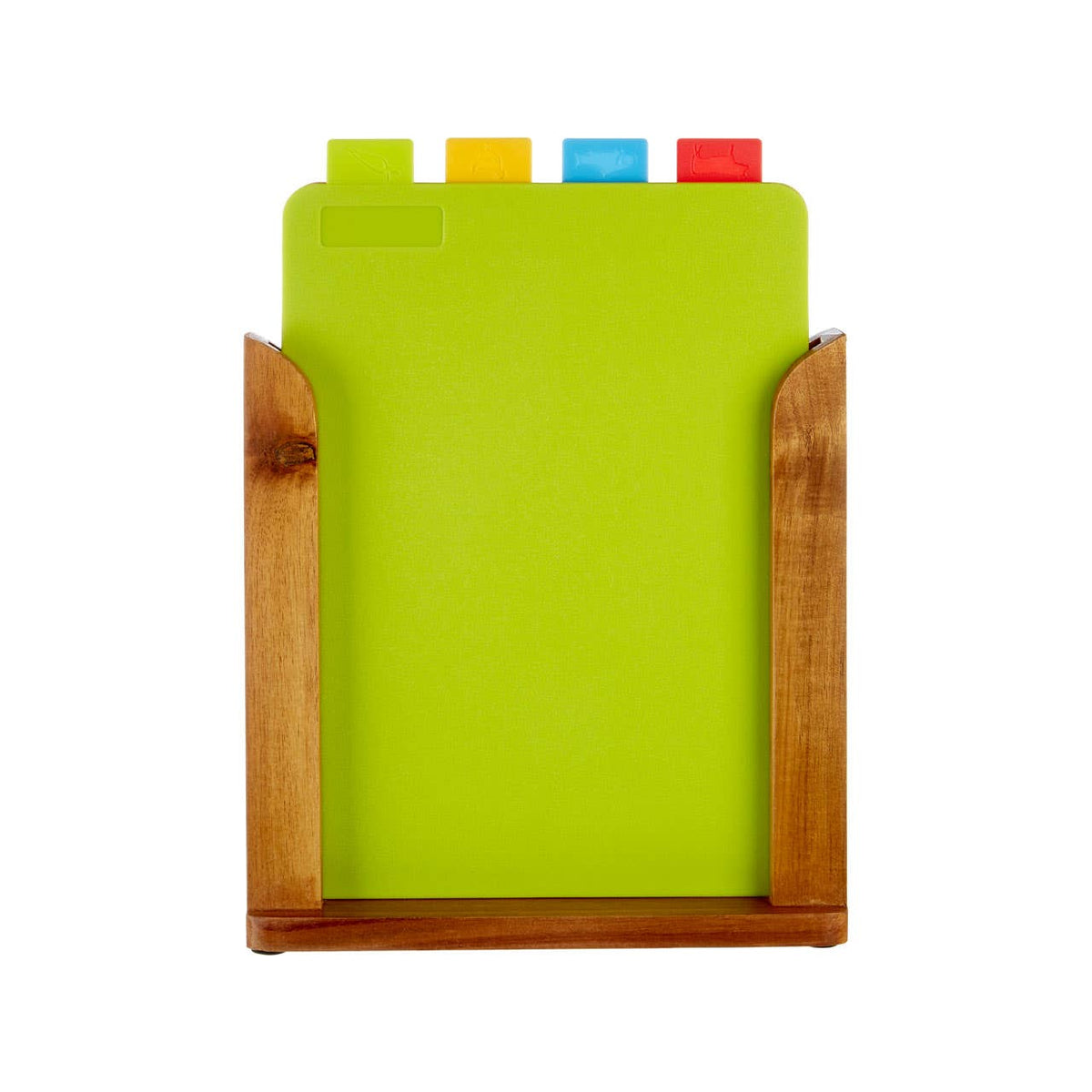 Dahra Set of 4 Colourful Chopping Boards with Stand