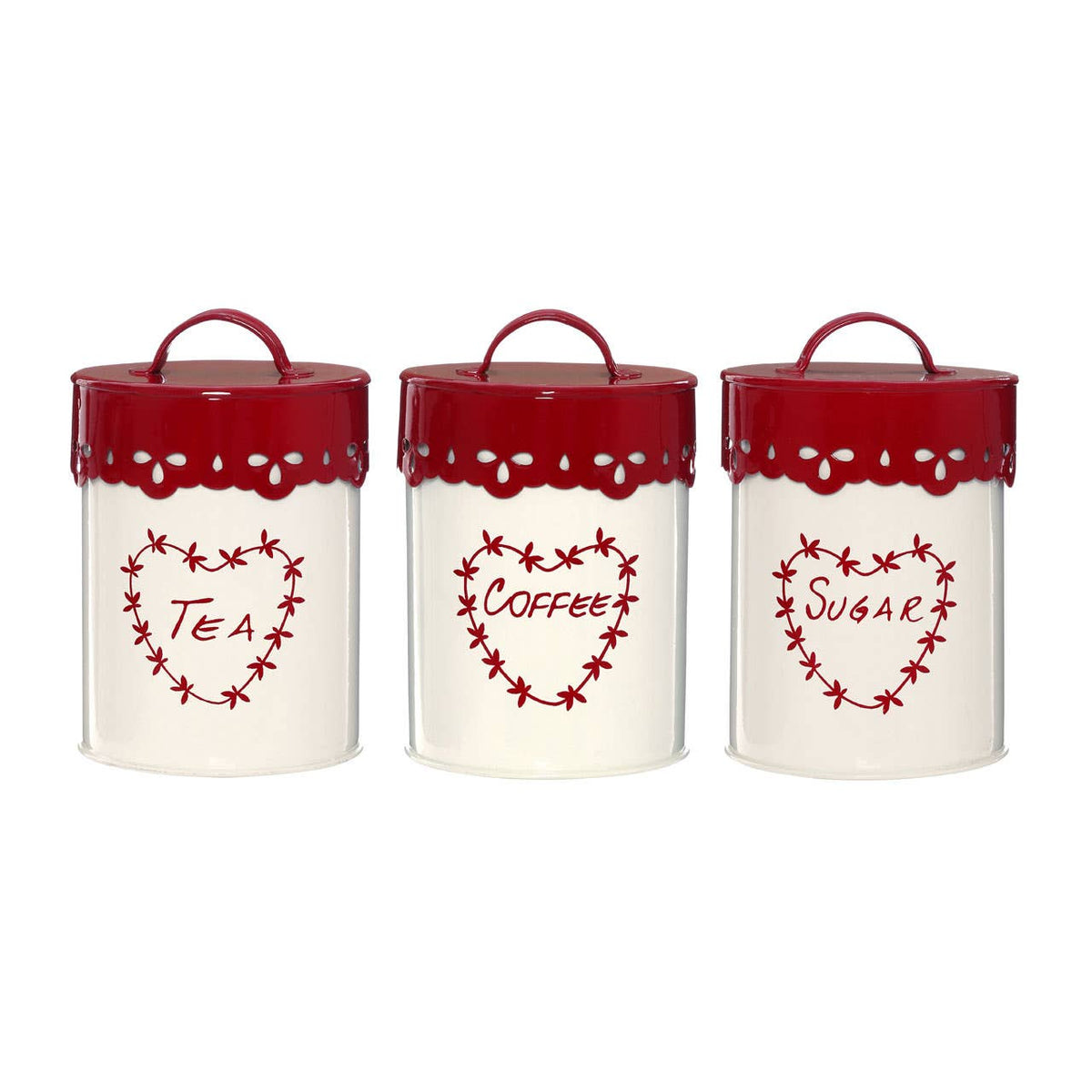 Anglaise Tea Coffee and Sugar Canister Set