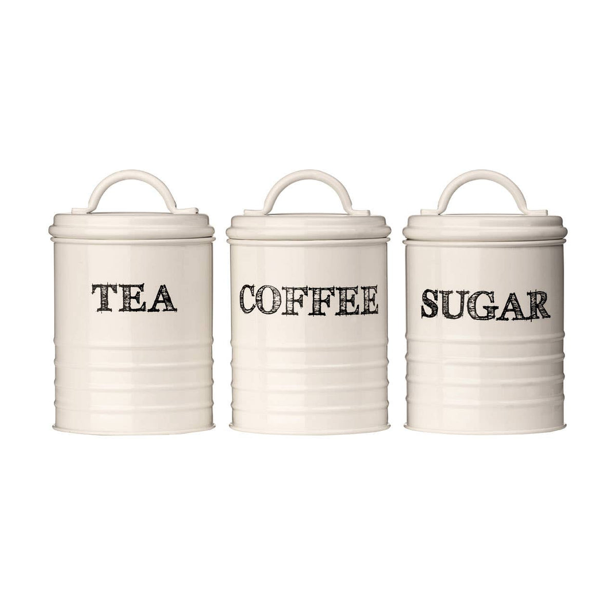 Sketch Tea Coffee And Sugar Canister Set