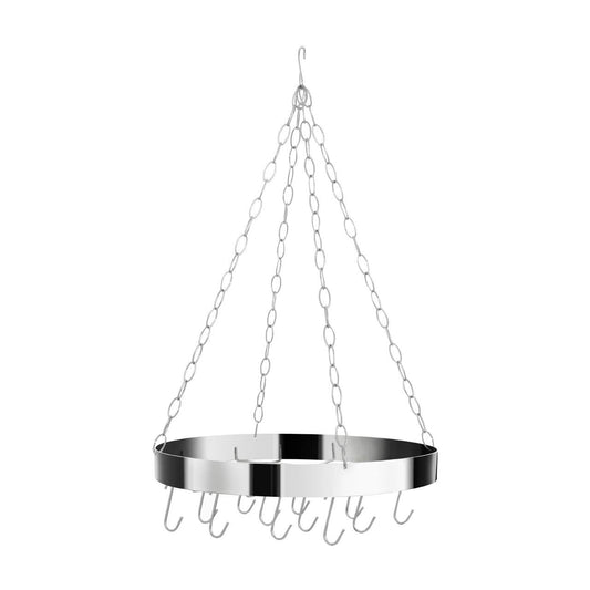 Valen Matt Chrome Round Hanging Rack