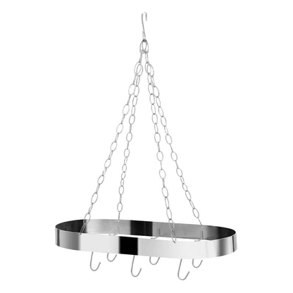 Valen Matt Chrome Oval Hanging Rack