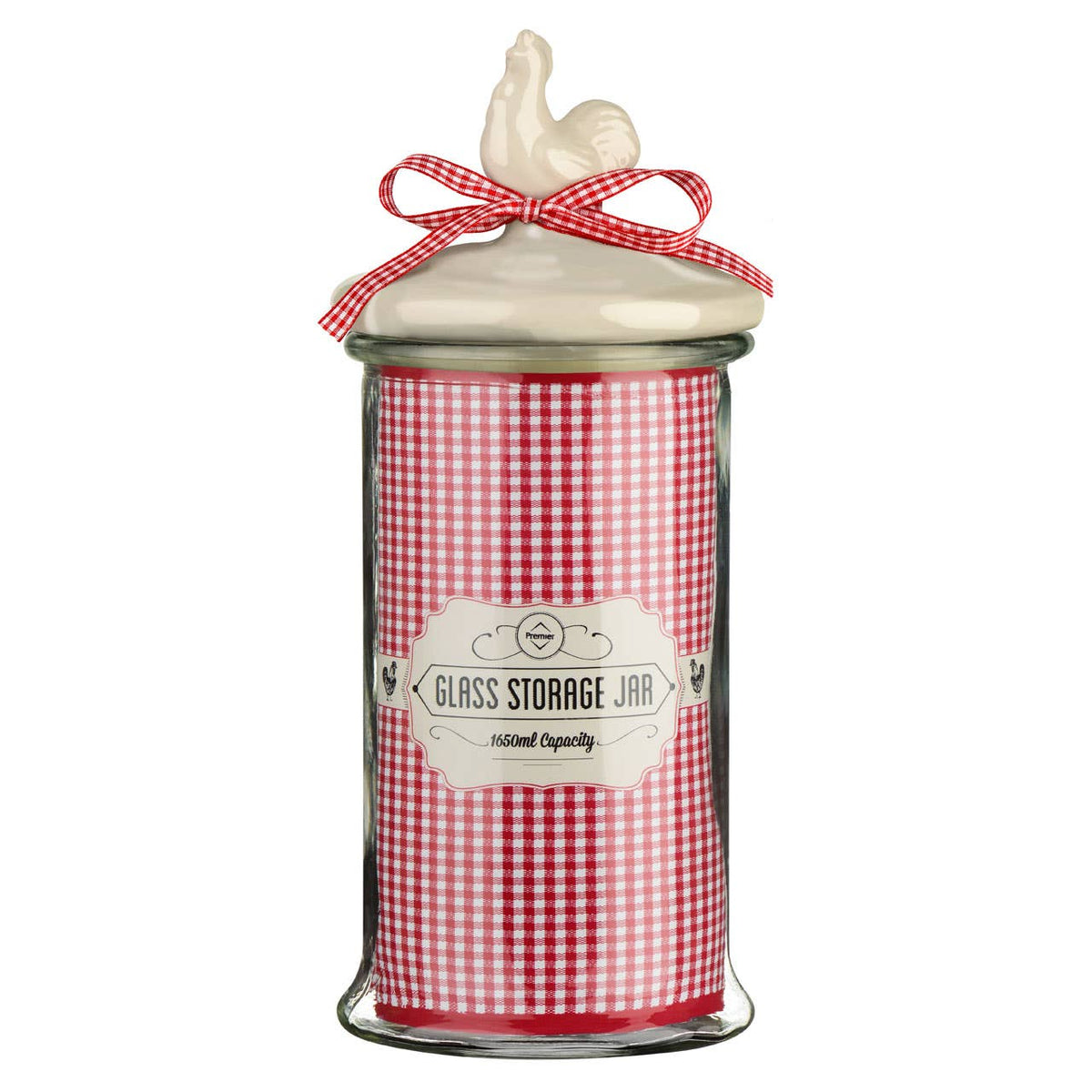 Abbie Glass Storage Jar - 1650ml