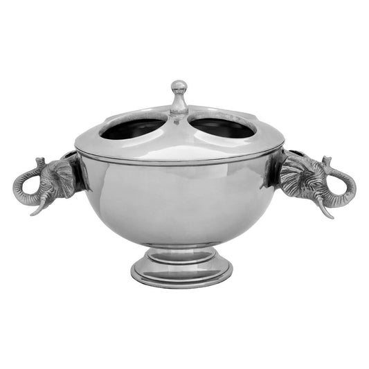 Yala 4 Bottles Elephant Wine Cooler With Lid