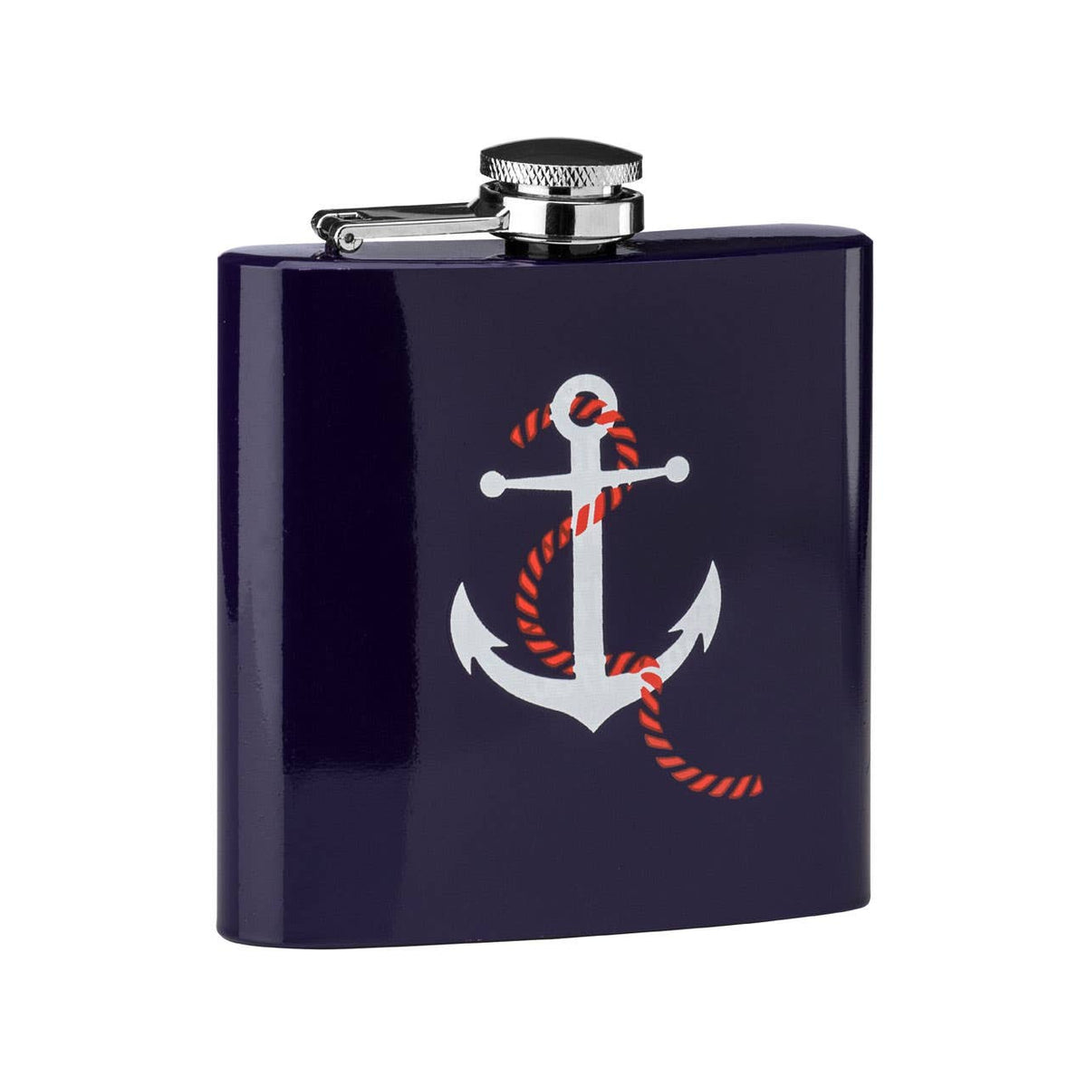 Auden Hip Flask with Anchor Design