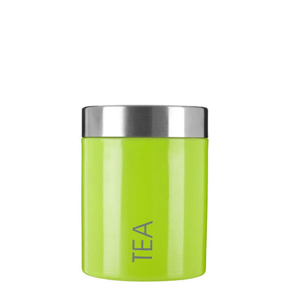 Liberty Lime Green Enamel Tea Canister