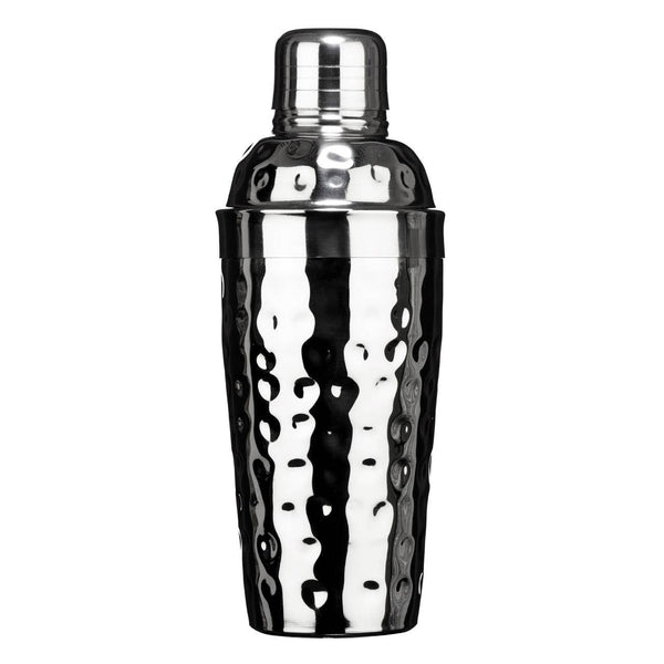 Mixology Stainless Steel Hammered Effect 500ml Cocktail Shaker