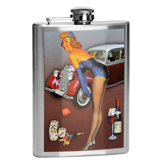 Pinup 8Oz Hip Flask