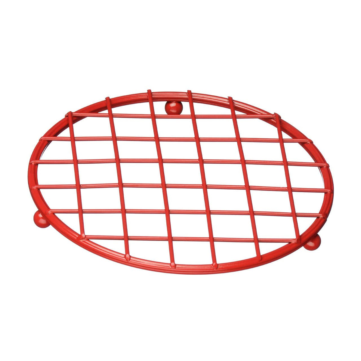 Helix Red Powder Coated Round Trivet