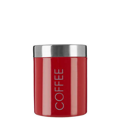 Liberty Red Enamel Coffee Canister