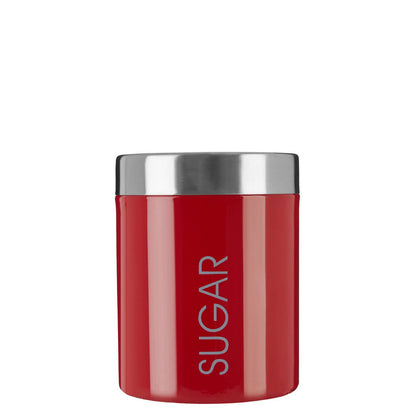 Liberty Red Enamel Sugar Canister