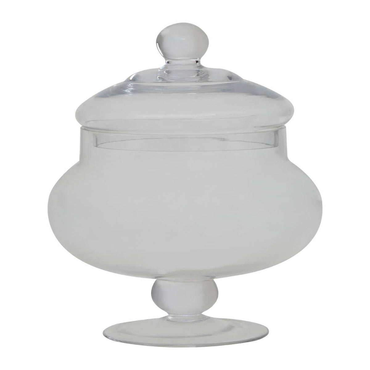 Olivia Clear Glass Candy Small Storage Jar