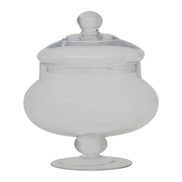 Olivia Clear Glass Candy Small Storage Jar