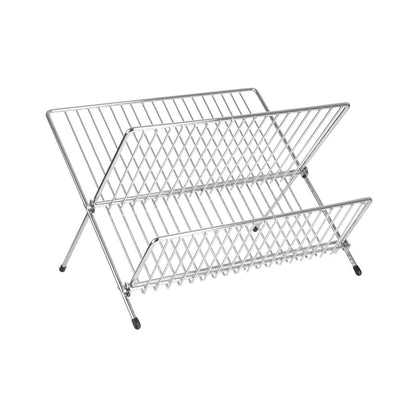 Laurie Small Chrome Folding Dish Drainer