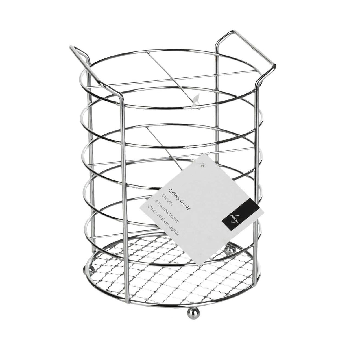Soren Chrome 4 Section Cutlery Caddy