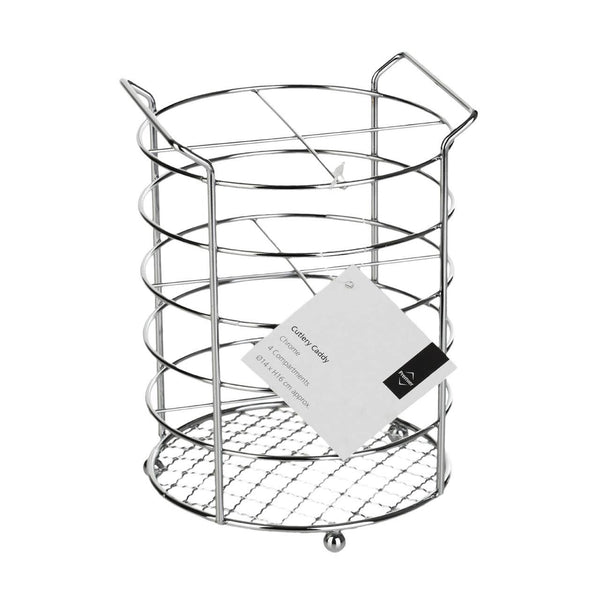 Soren Chrome 4 Section Cutlery Caddy
