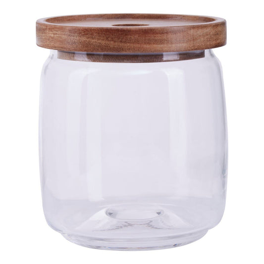 Tromso Glass Storage Jar with Acacia Lid 860 ml