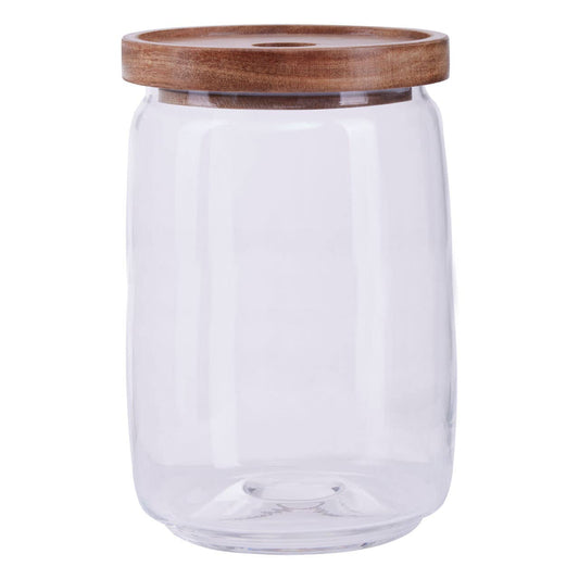 Tromso Glass Storage Jar with Acacia Lid 1260 ml