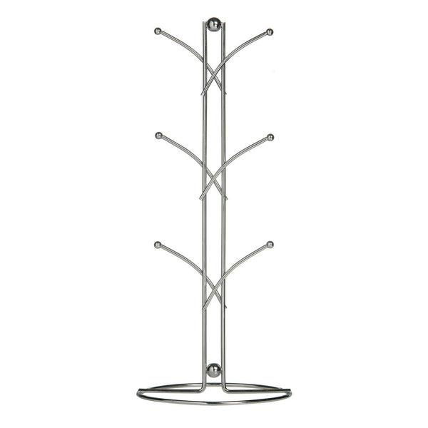 Helix  Chrome 6 Cup Mug Tree