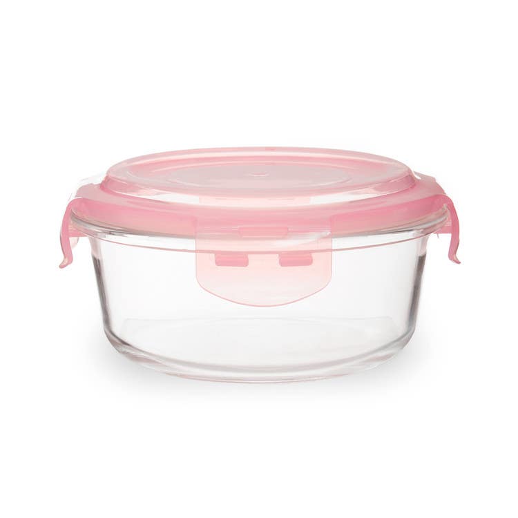 Freska 620ml Round Glass Container