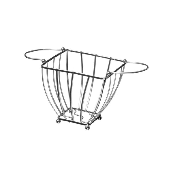 Asa Chrome Fruit Basket with Round Handle