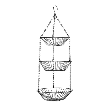 Tavia 3 Tier Chrome Hanging Baskets