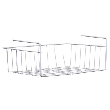 White Under Shelf Large Storage Basket