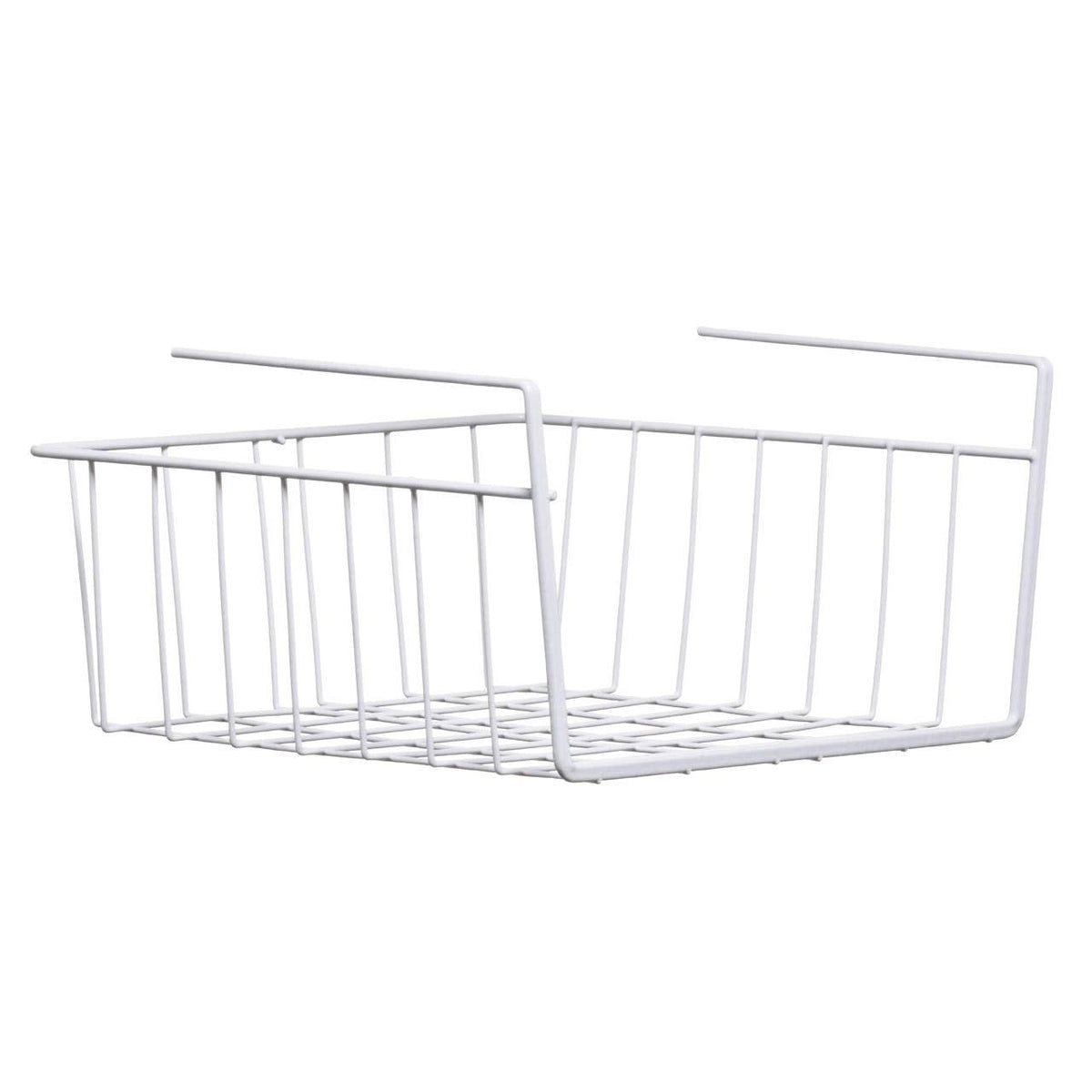 White Under Shelf Small Storage Basket