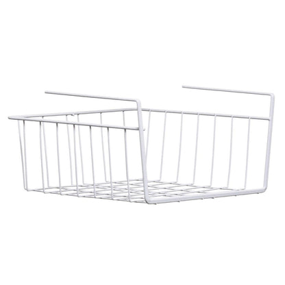 White Under Shelf Small Storage Basket