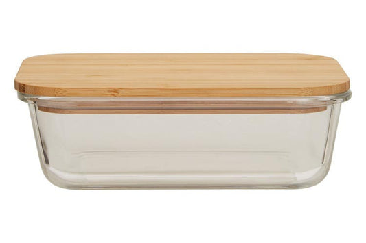 Freska Glass Container with Bamboo Lid 1040ml