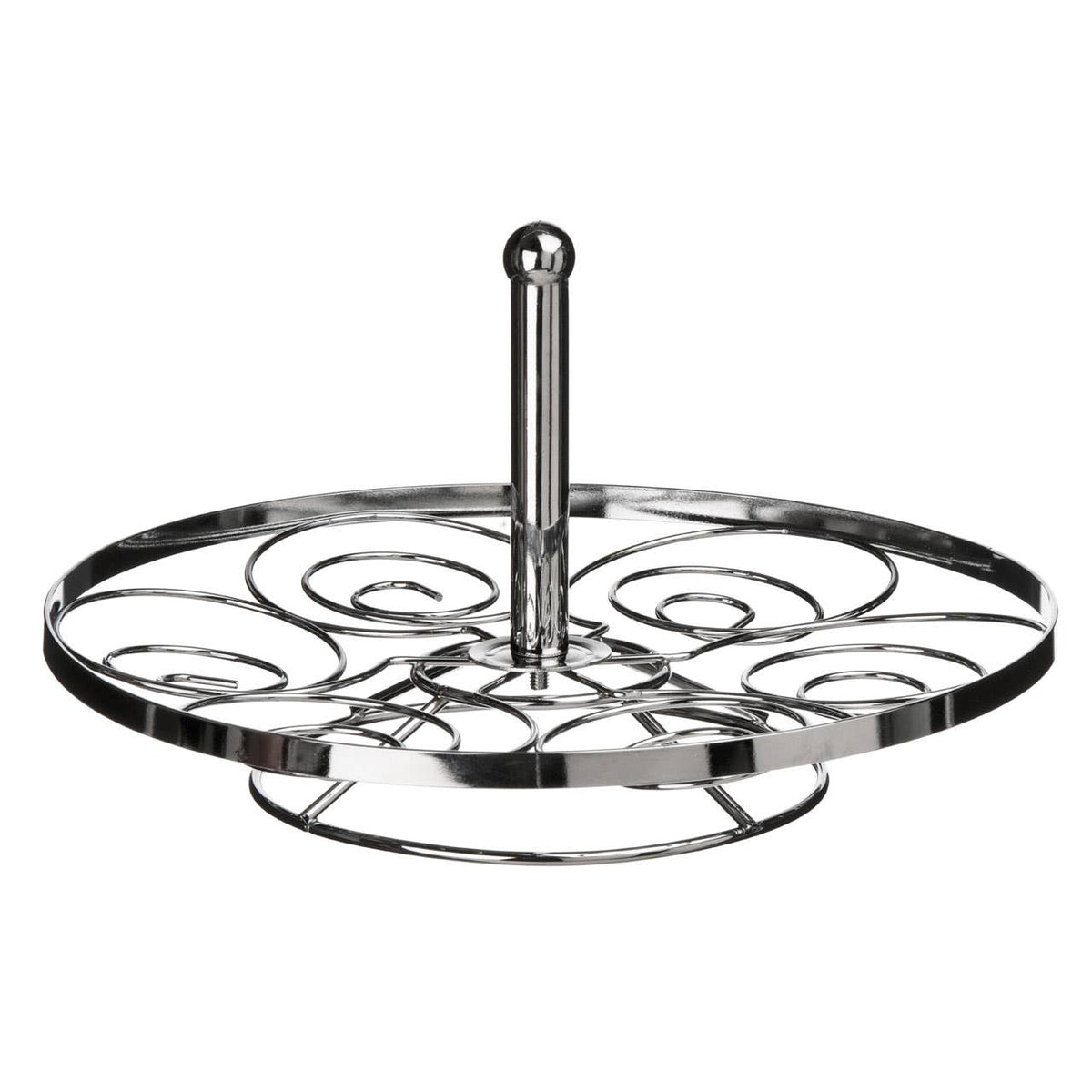 Swirl Chrome 6 Cup Cake Stand