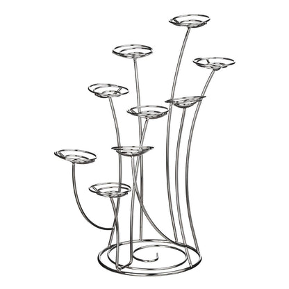 Swirl Chrome 9 Cup Cake Stand