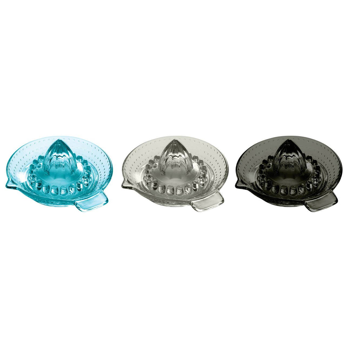 Handi 3 Assorted Coloured Glass Juicers - Set of 12