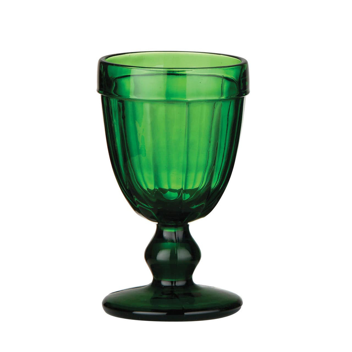 Vidrio Green Coloured Glass Sundae Goblet
