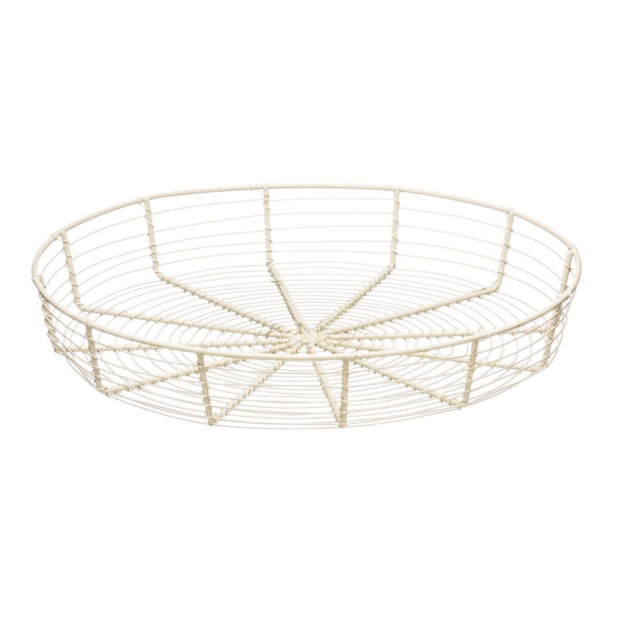 Cream Wire Bread Basket