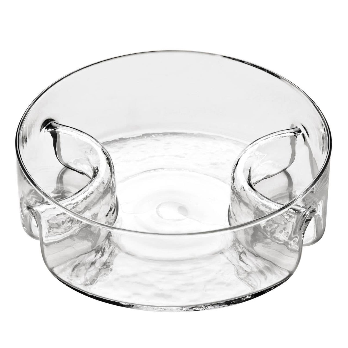 3 Section Curved Sided Glass Serving Dish