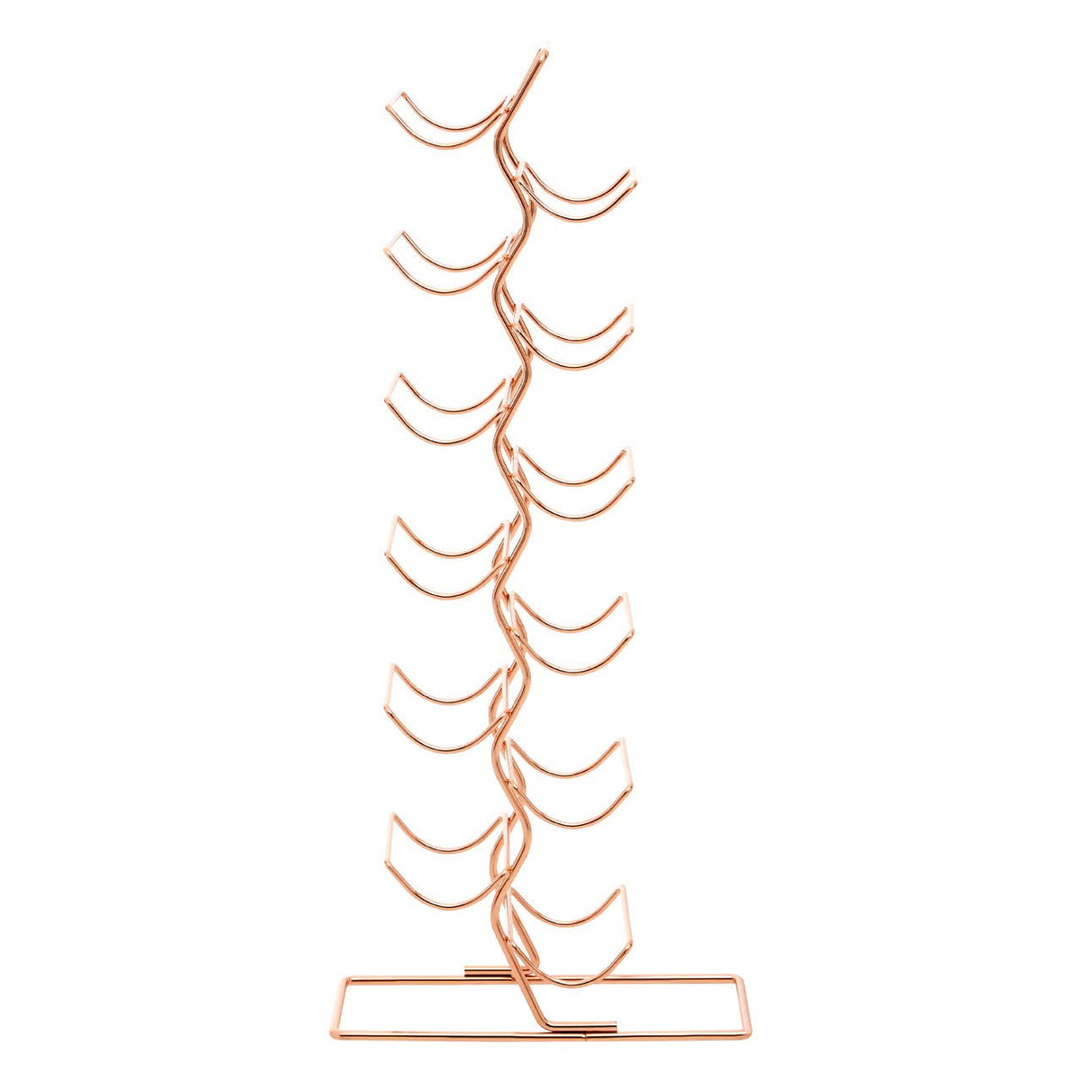 Wren 12 Tier Wine Rack With Copper Finish