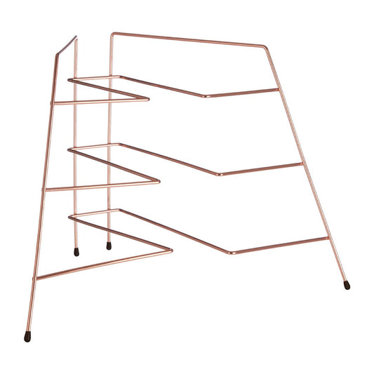 Rowan Corner Plate Rack - Copper Plated