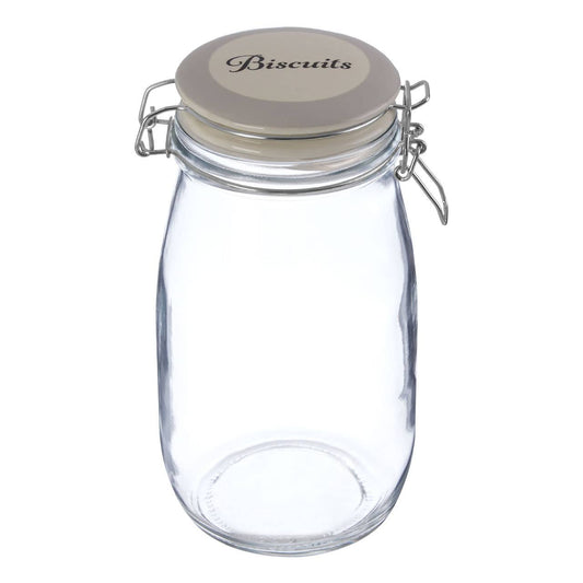 Diego Biscuit Glass Storage Jar 1500ml