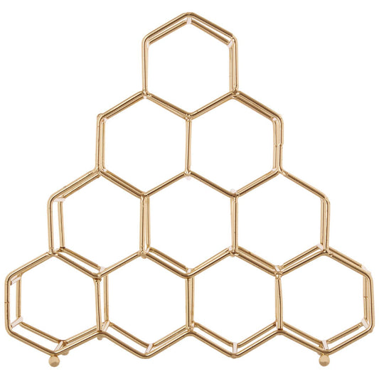 Vertex 10 Bottle Gold Finish Spice Rack
