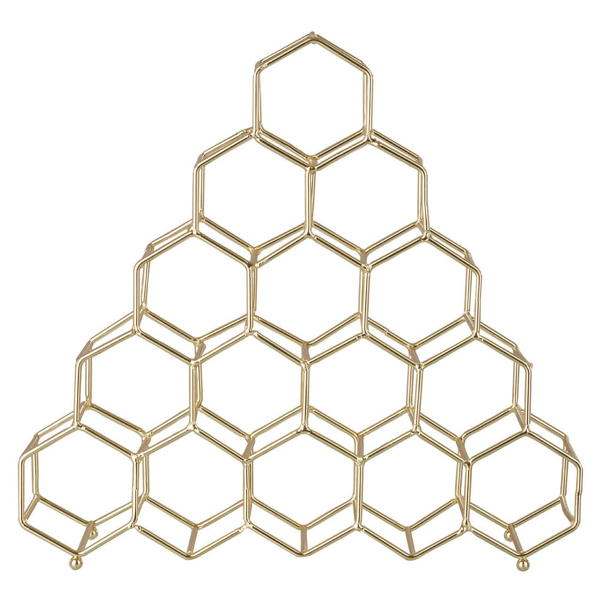 Vertex 15 Bottle Gold Finish Spice Rack