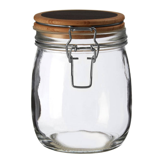 Appert Glass Storage Jar with Wooden Lid 750 ml