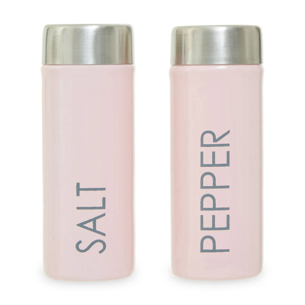 Liberty Light Pink Enamel Salt And Pepper Set