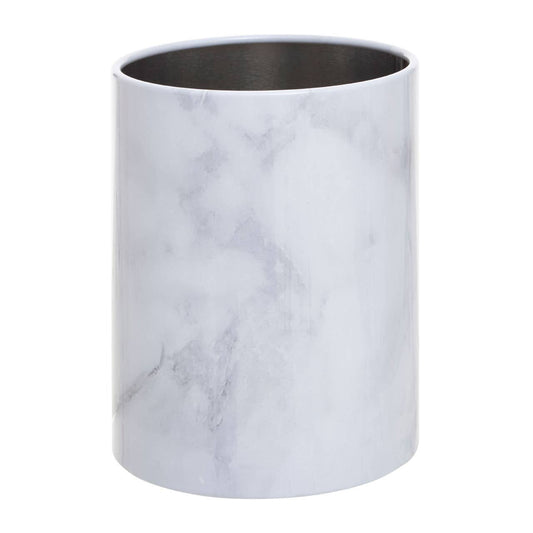 Easton White Marble Effect Utensil Holder