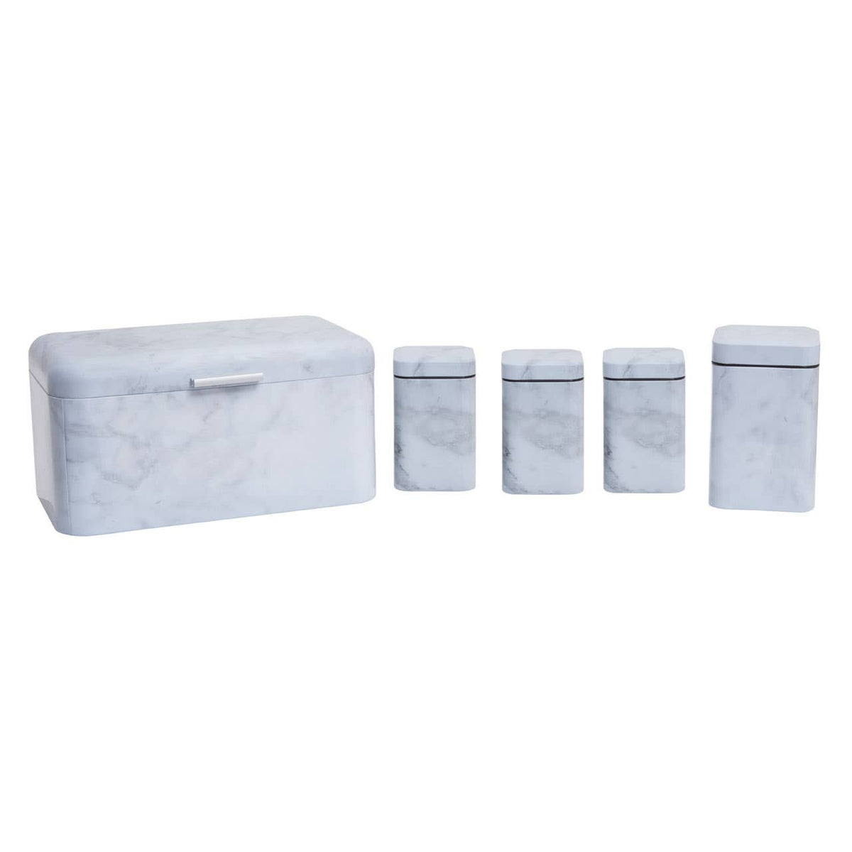 Easton 5 Piece Marble Effect Kitchen Storage Set