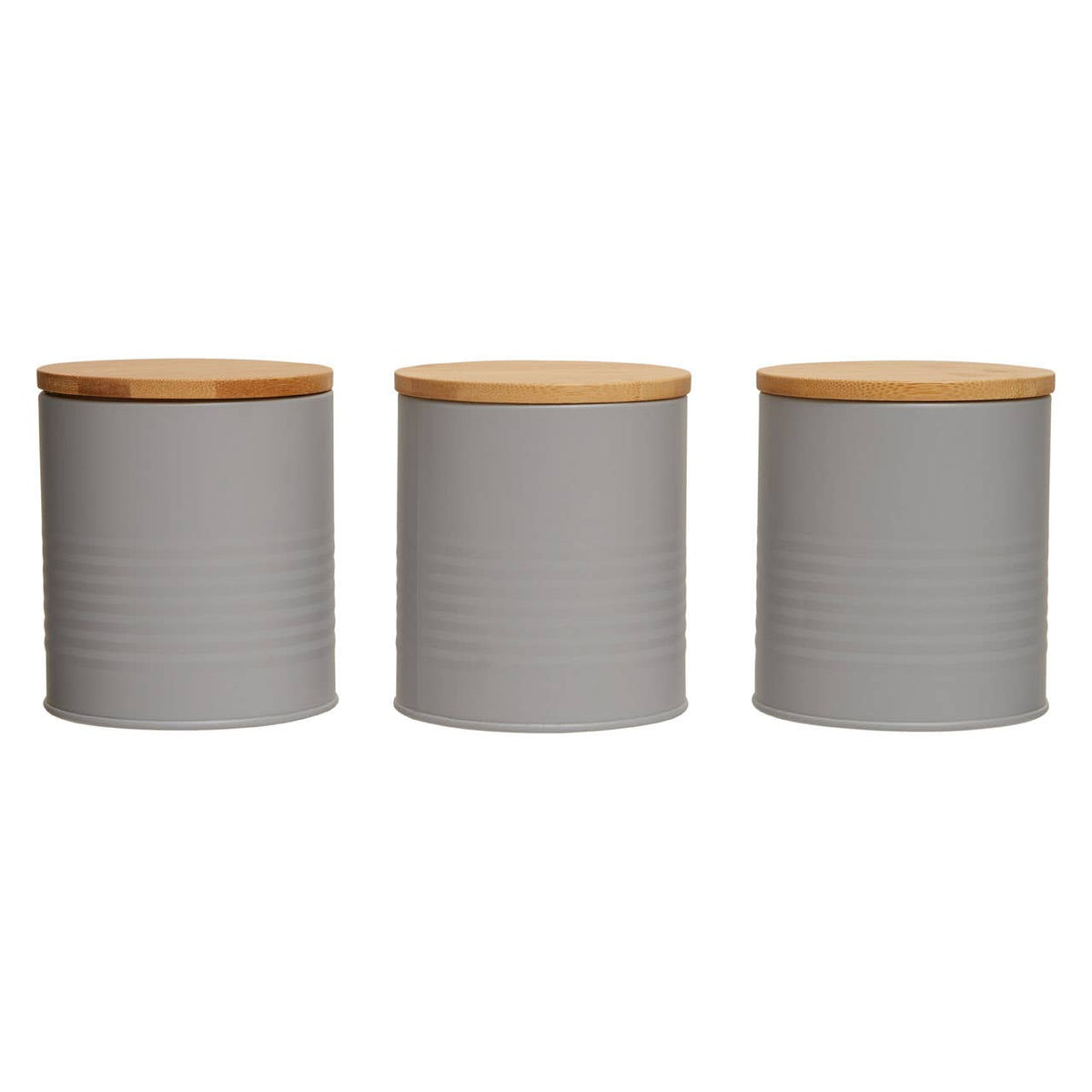 Set Of Three Alton Grey Cannisters