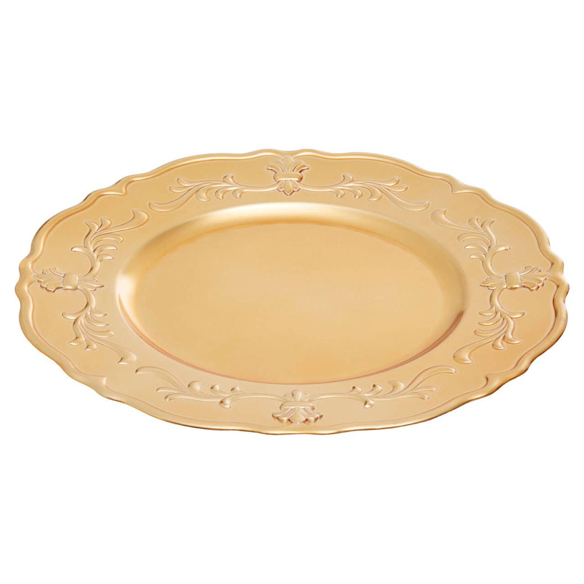 Dia Gold Finish Baroque Charger Plate