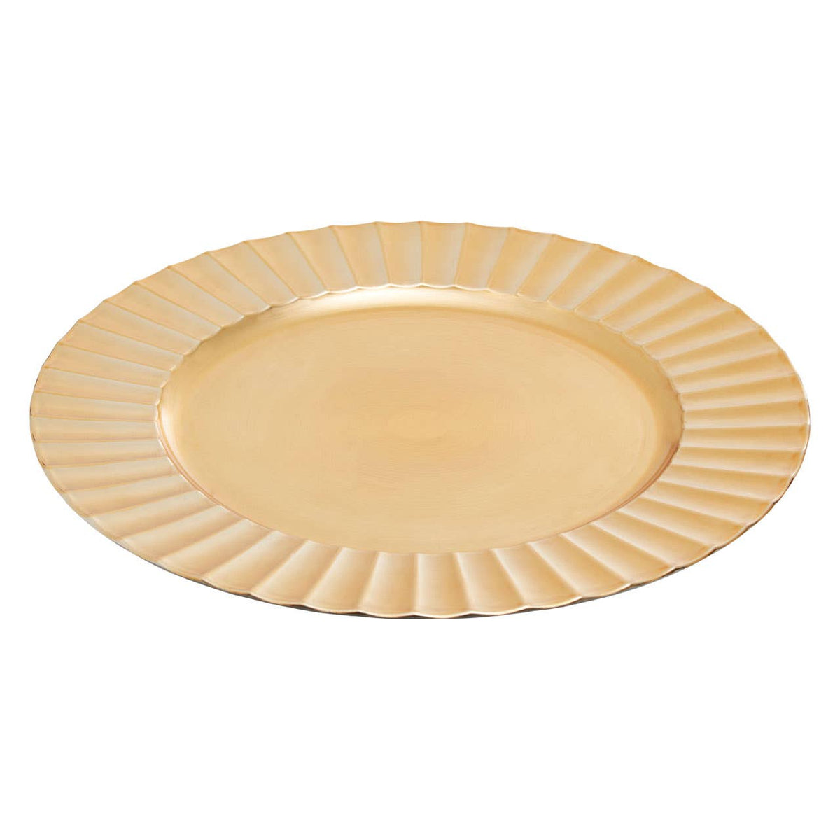 Dia Gold Finish Wave Charger Plate