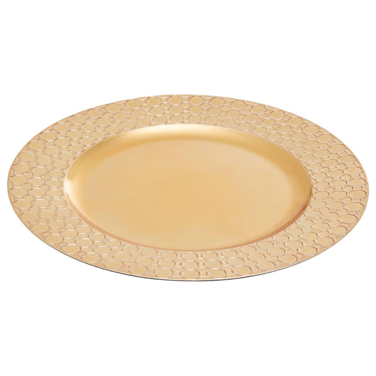 Dia Gold Honeycomb Charger Plate